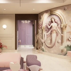 Ethereal Mermaid Goddess Wall Mural
