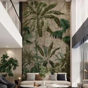 Tropical Banana Leaf Wall Mural