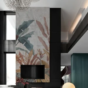 Tropical Botanical Neutral Wall Mural