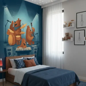 Teddy Band Wall Mural