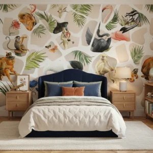 Vintage Jungle Story Wall Mural