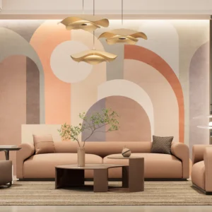 Modern Arch Shapes Wall Mural