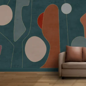 Abstract Modern Shapes Wall Mural