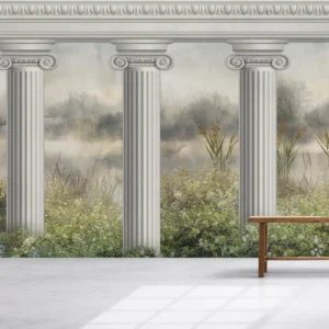 Classic Pillar Garden Wall Mural