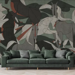 Abstract Horse Art Wall Mural