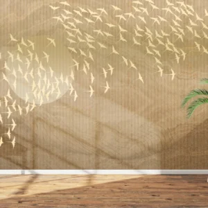 Flying Birds Landscape Wall Mural