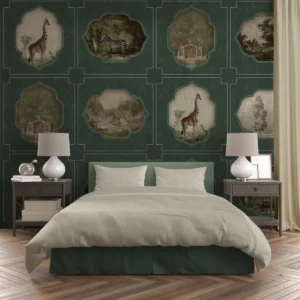 Vintage Animal Frame Wall Mural