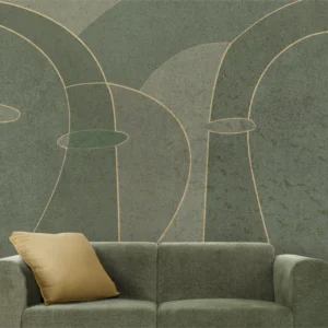 Abstract Faces Composition Wall Mural