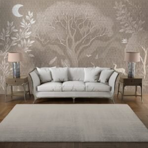 Elegant Beige Forest Wall Mural