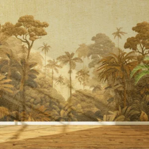 Vintage Golden Forest Wall Mural