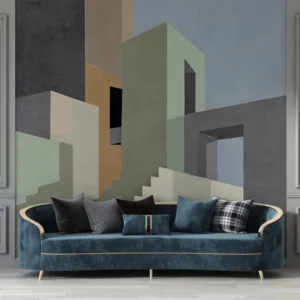 Modern Architectural Geometry Wall Mural