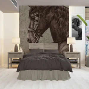Royal Horse Portrait Wall Mural