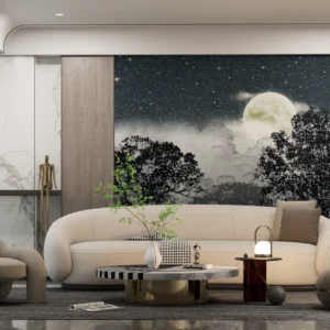 Moonlit Tranquility Wall Mural