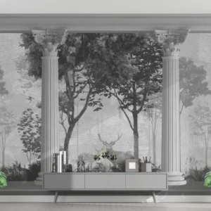 Classic Roman Garden Pillars Wall Mural