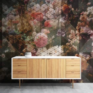 Vintage Floral Art Wall Mural