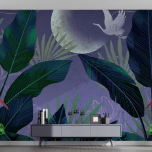 Tropical Moonlight Wall Mural