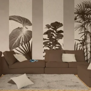 Modern Leaf Panel Wall Mural