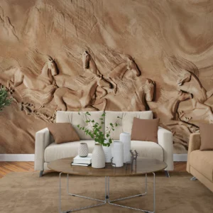 Desert Gallop Horses Wall Mural